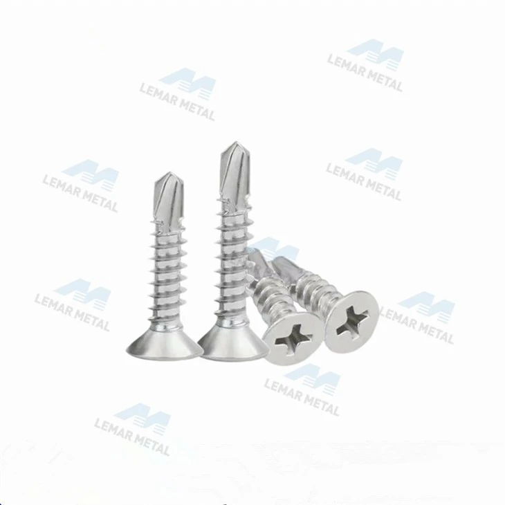 Cross Recessed Flat Drilling Screws
